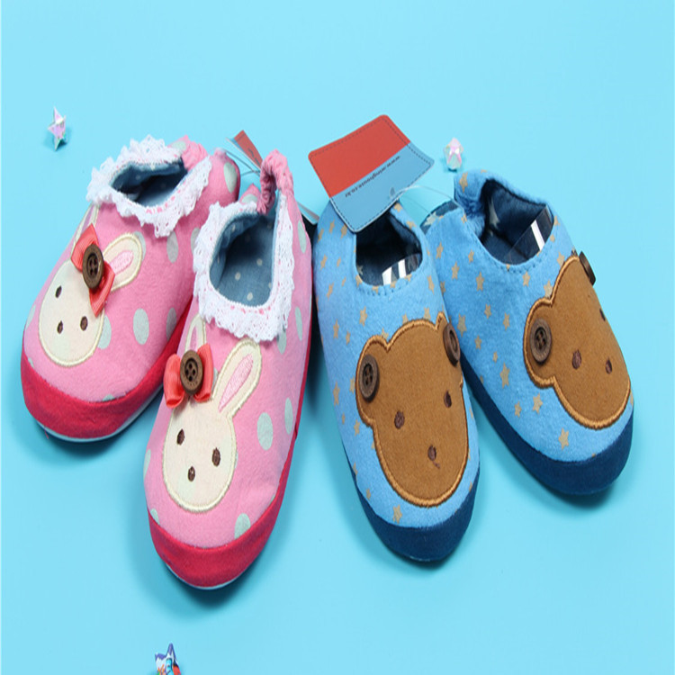 外貿原單出口韓國男女兒童小熊防滑傢居鞋 無聲拖鞋 地板鞋工廠,批發,進口,代購