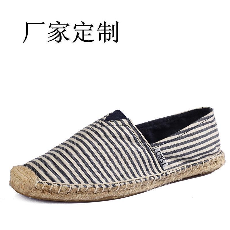 make straw hemp shoes情侶帆佈鞋休閒鞋 手工草編亞麻鞋出口訂做工廠,批發,進口,代購