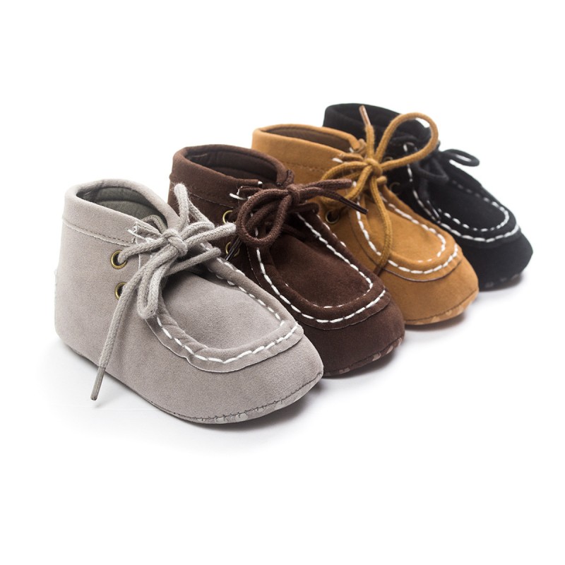 高幫灰色嬰兒鞋子0-1歲 春秋寶寶鞋 軟底防滑學步鞋4247工廠,批發,進口,代購