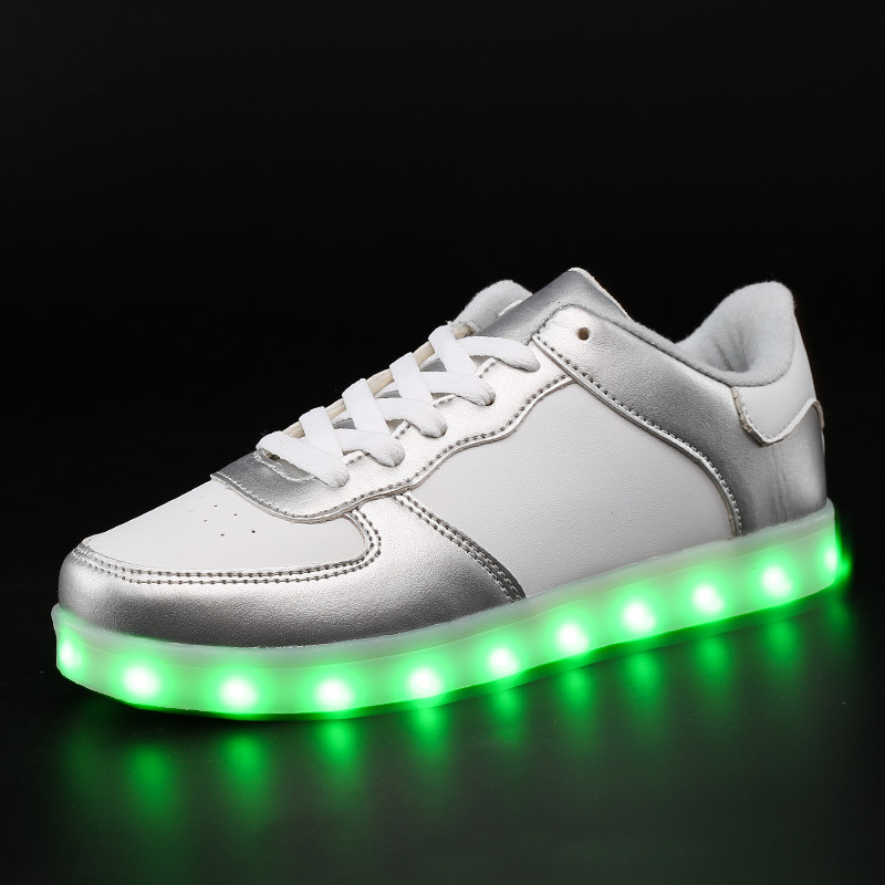 2016天鵝絨內裡空軍一號二代30-46led熒光燈鞋USB充電夜光發光鞋批發・進口・工廠・代買・代購