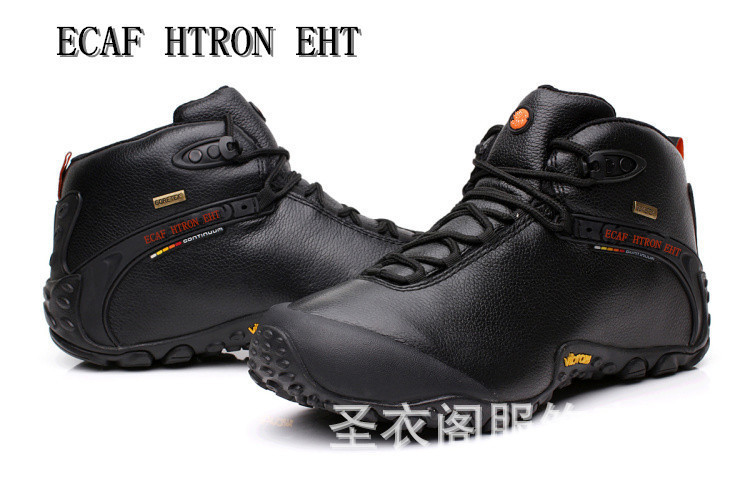 ECAF HTRON EHT224-8秋冬季真皮戶外運動登山旅遊高幫加毛男鞋批發・進口・工廠・代買・代購