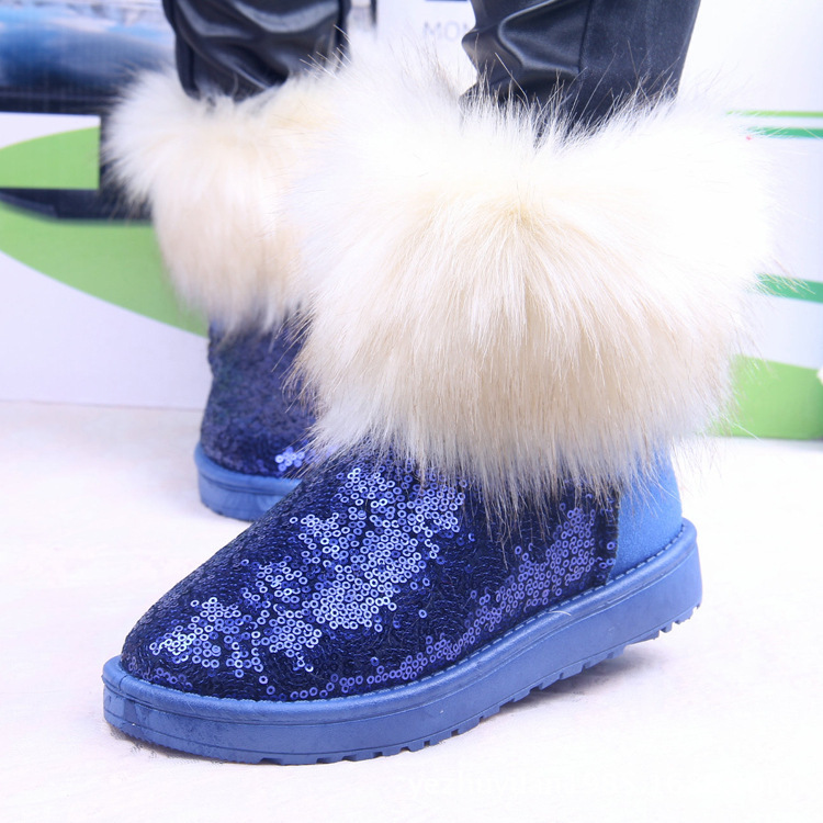廠傢生產直銷2016新款女雪靴外貿熱銷防水保暖鞋雪靴批發・進口・工廠・代買・代購