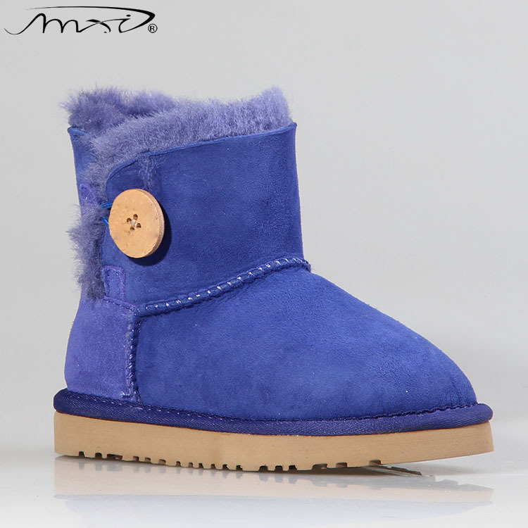 2015新款澳洲羊毛一體童款雪靴 冬季防滑保暖低筒童款鞋子批發・進口・工廠・代買・代購