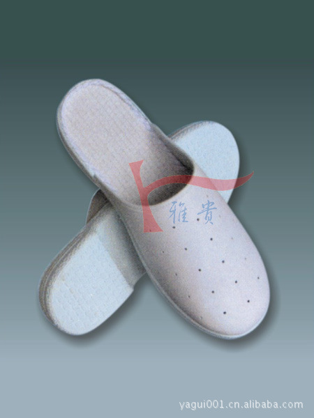 YG-053防靜電人革沖孔拖鞋工廠,批發,進口,代購