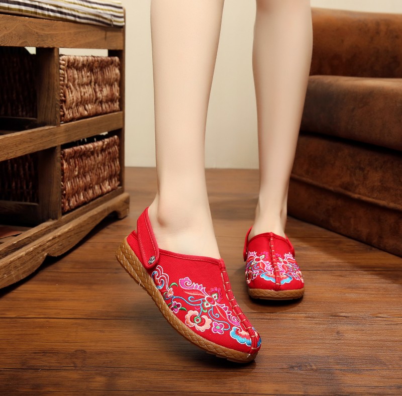 2016新款創意設計超軟厚底老北京民族風休閒女單鞋兩用鞋一件代發批發・進口・工廠・代買・代購