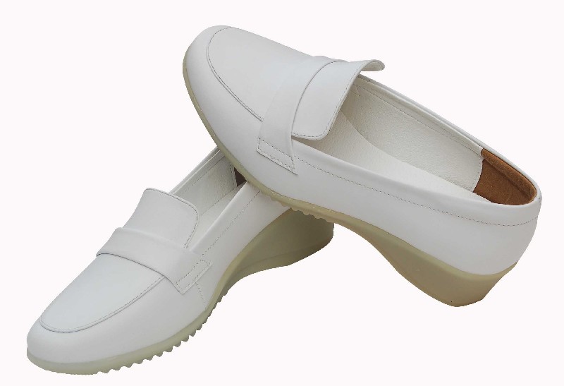 巧護士鞋 頭層牛皮 牛筋底 坡跟 白色 女款 輕便舒適新款工廠,批發,進口,代購