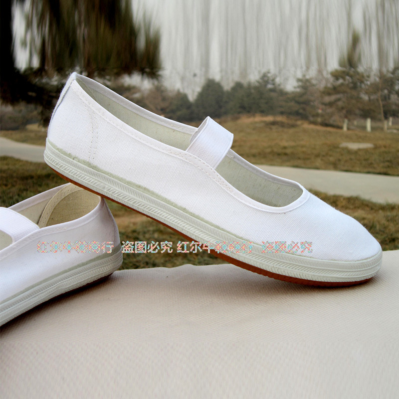 白色舞蹈鞋 工作鞋女平底鞋輕便鞋白膠鞋工廠,批發,進口,代購