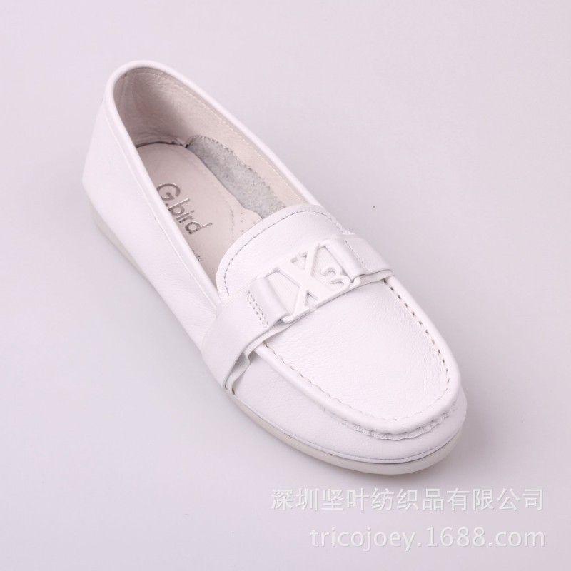 2014品牌吉祥鳥護士鞋平底工作鞋小白鞋真皮女鞋單鞋白色可定做工廠,批發,進口,代購