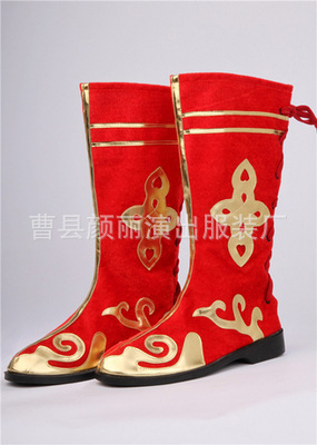 藏族舞蹈鞋舞蹈靴子|羌族舞靴|蒙古鞋、新疆舞靴|男女民族靴子批發・進口・工廠・代買・代購