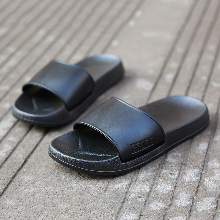 拖鞋夏季時尚潮流黑白系列傢用外穿兩用涼拖日韓版簡約一件代發批發・進口・工廠・代買・代購