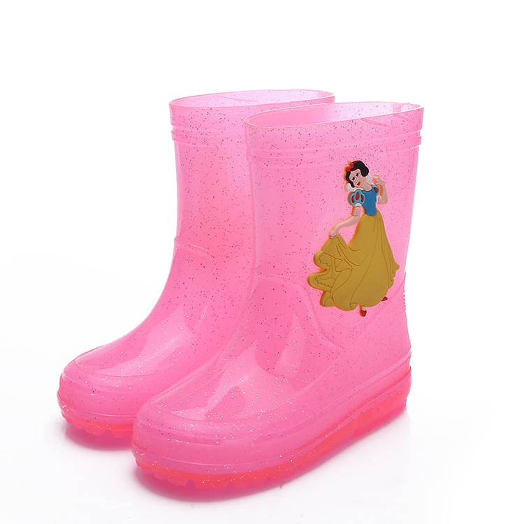 韓國新款白雪公主兒童雨鞋保暖 防水環保兒童雨靴寶寶雨鞋批發工廠,批發,進口,代購