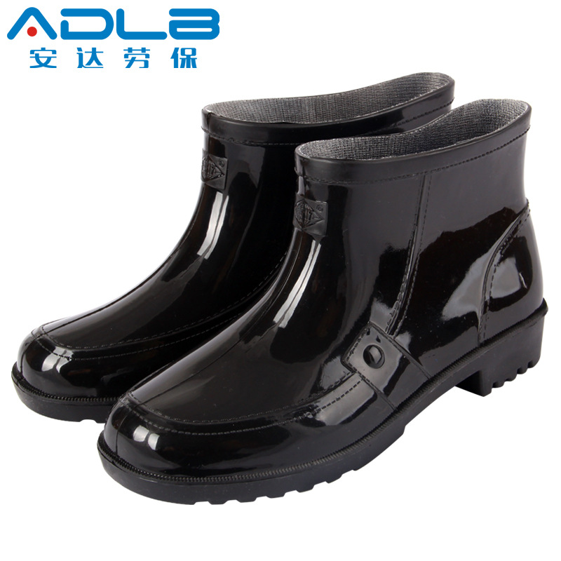安達勞保現貨供應3517男時裝雨鞋 PVC防水 短款低幫工廠,批發,進口,代購