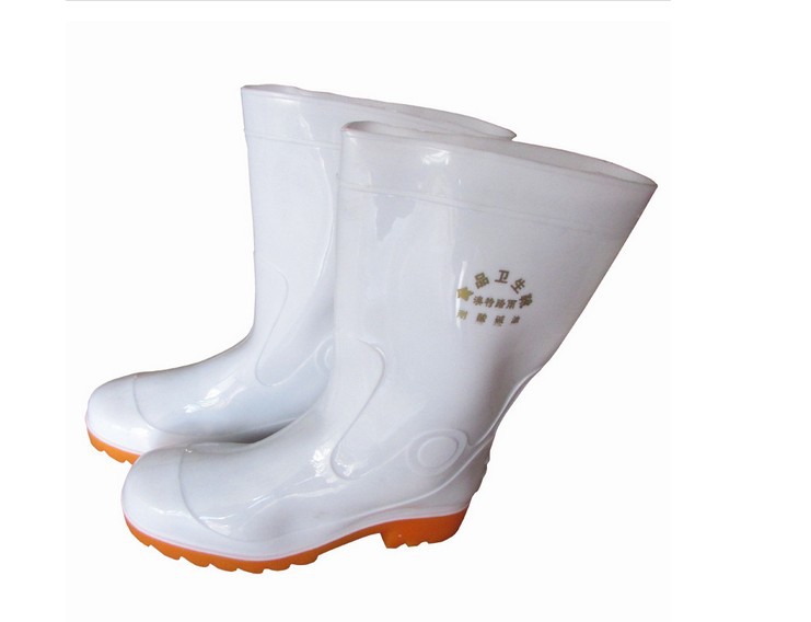 白色PVC中筒牛筋底防滑耐油耐酸堿食品廠專用耐油靴工廠,批發,進口,代購