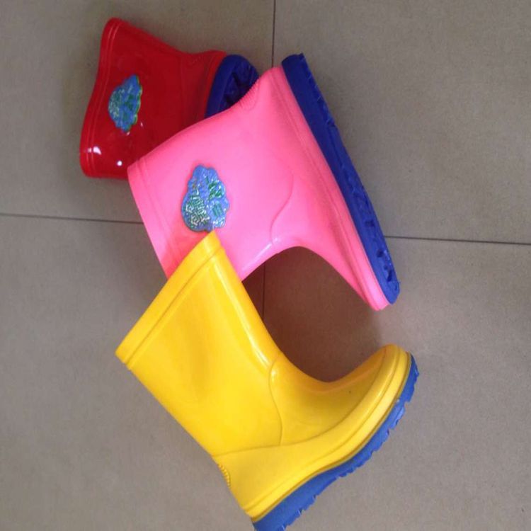 2016新款小童低筒簡約藍底糖果色休閒防滑雨靴工廠,批發,進口,代購