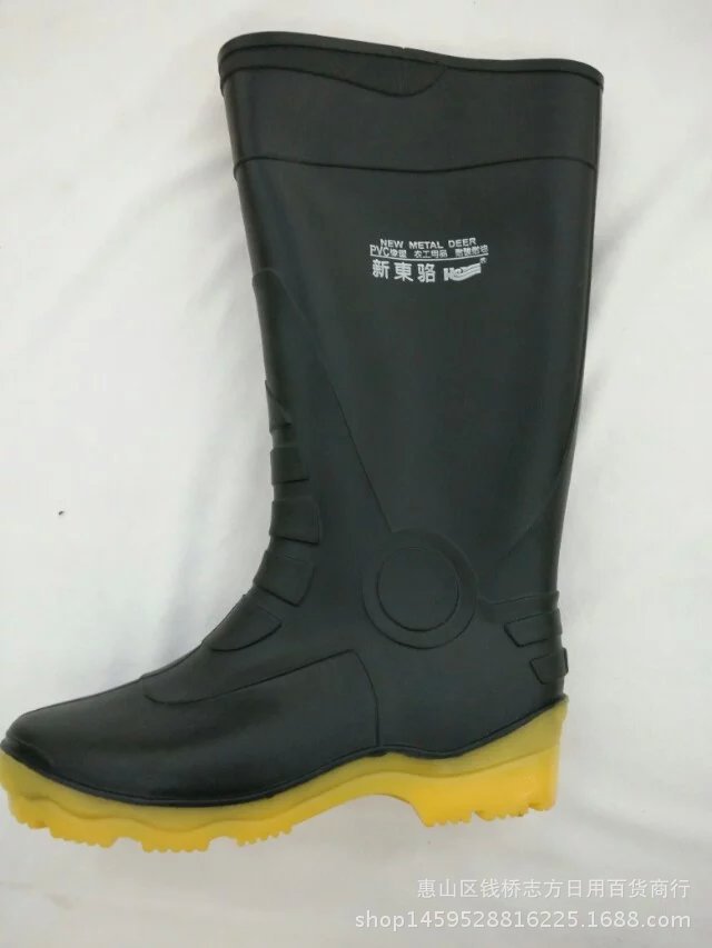 新東駱PVC橡膠底耐磨耐油耐酸堿男士高筒雨鞋工廠,批發,進口,代購