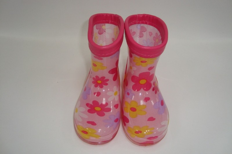 日本原單防滑兒童水晶鞋女童寶寶小孩雨鞋兒童雨鞋桃紅色小花花工廠,批發,進口,代購