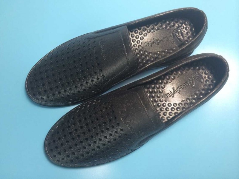新款雨鞋時尚仿皮pvc橡膠防滑防水鏤空透氣低幫男雨鞋 廠傢直銷工廠,批發,進口,代購