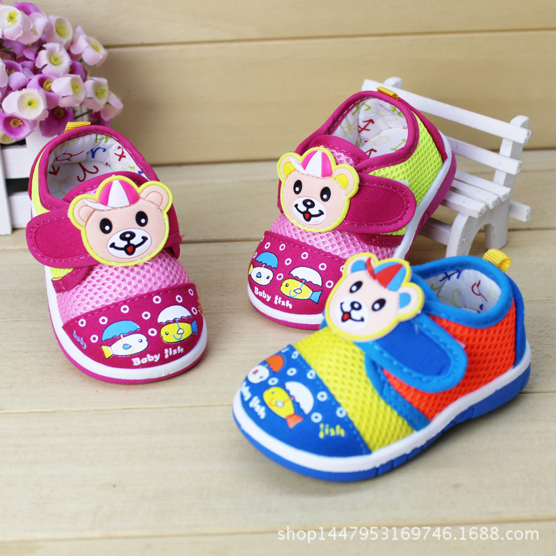 2016春季新款寶寶鞋 註塑兒童叫叫鞋 寶寶學步鞋A-7批發・進口・工廠・代買・代購