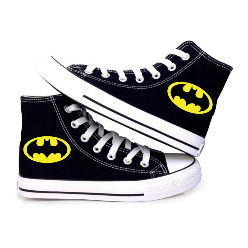 美國隊長盾牌蝙蝠俠帆佈鞋亞馬遜eBay爆款鞋子高幫情侶鞋batman工廠,批發,進口,代購