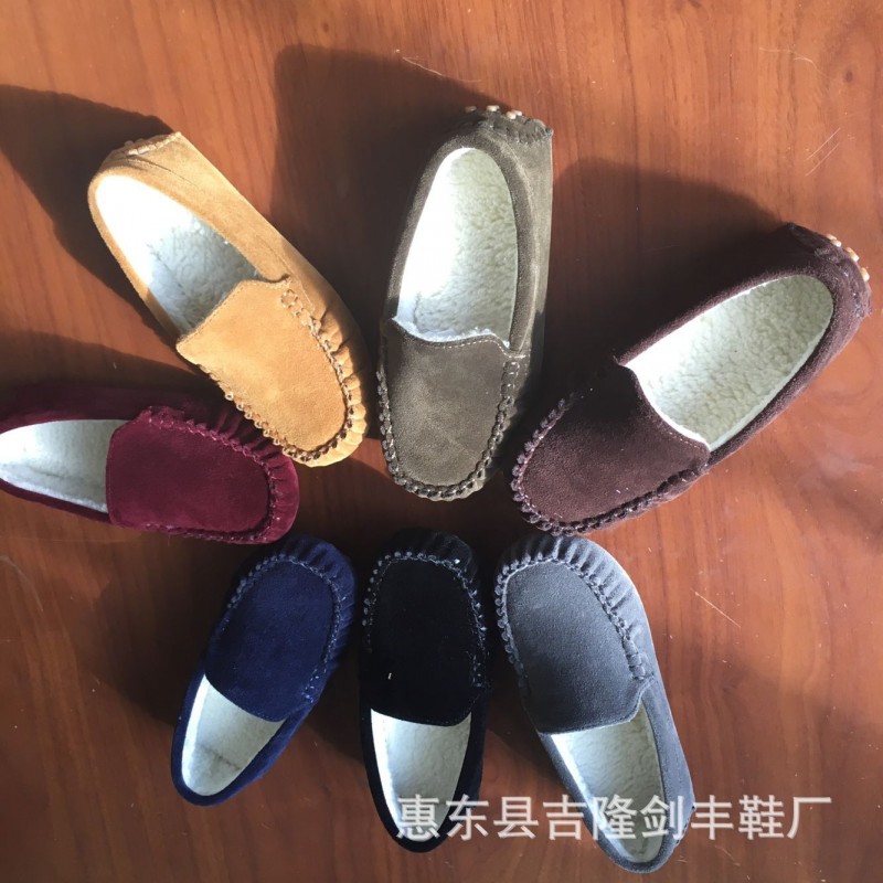 2017新款韓版休閒舒適柔軟時尚中小童男女童鞋豆豆鞋工廠,批發,進口,代購