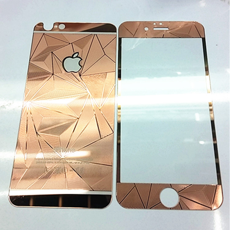 蘋果手機iPhone 6 菱形鋼化玻璃保護貼膜 3D浮雕手感 新增玫瑰金工廠,批發,進口,代購