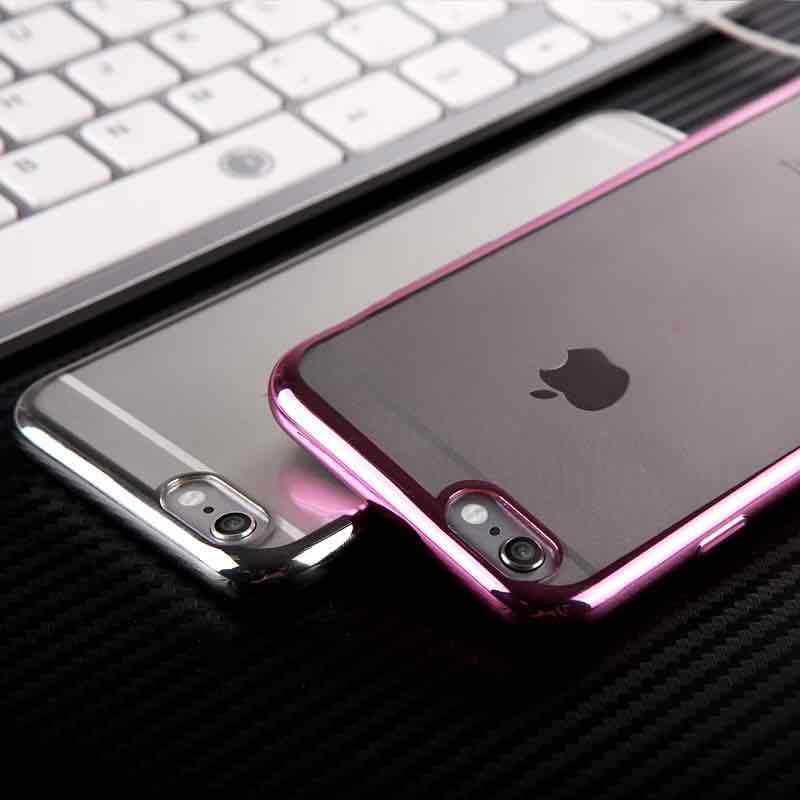蘋果iPhone6 6s手機殼 電鍍TPU iPhone6 6s手機保護套 透明外殼工廠,批發,進口,代購