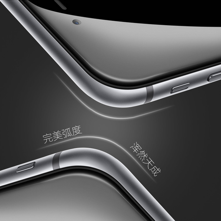 iPhone6plus 3D曲麵鋼化膜 蘋果全覆蓋iPhone6splus保護膜工廠,批發,進口,代購