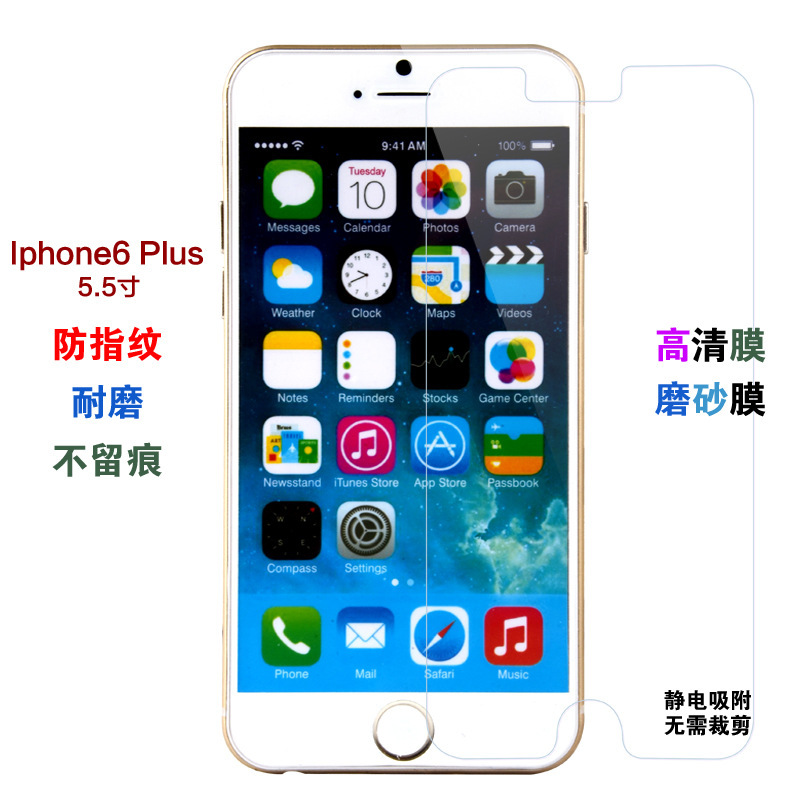 蘋果6手機膜 iphone6手機貼膜 iphone6屏幕保護膜 5.5寸高清 批發工廠,批發,進口,代購