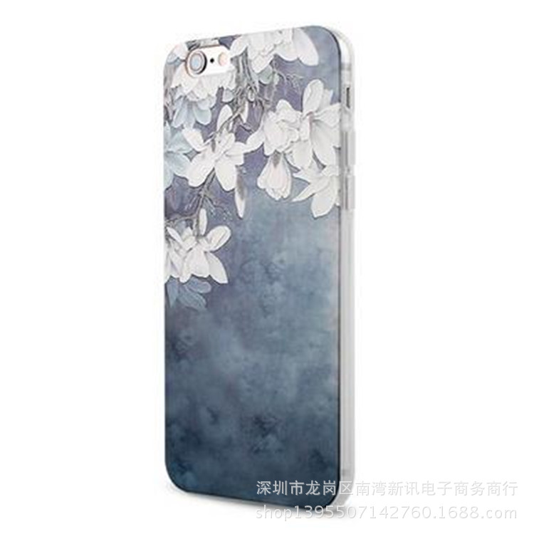 蘋果6手機殼iPhone6plus手機套超薄TPU彩繪浮雕軟矽膠套全包女工廠,批發,進口,代購