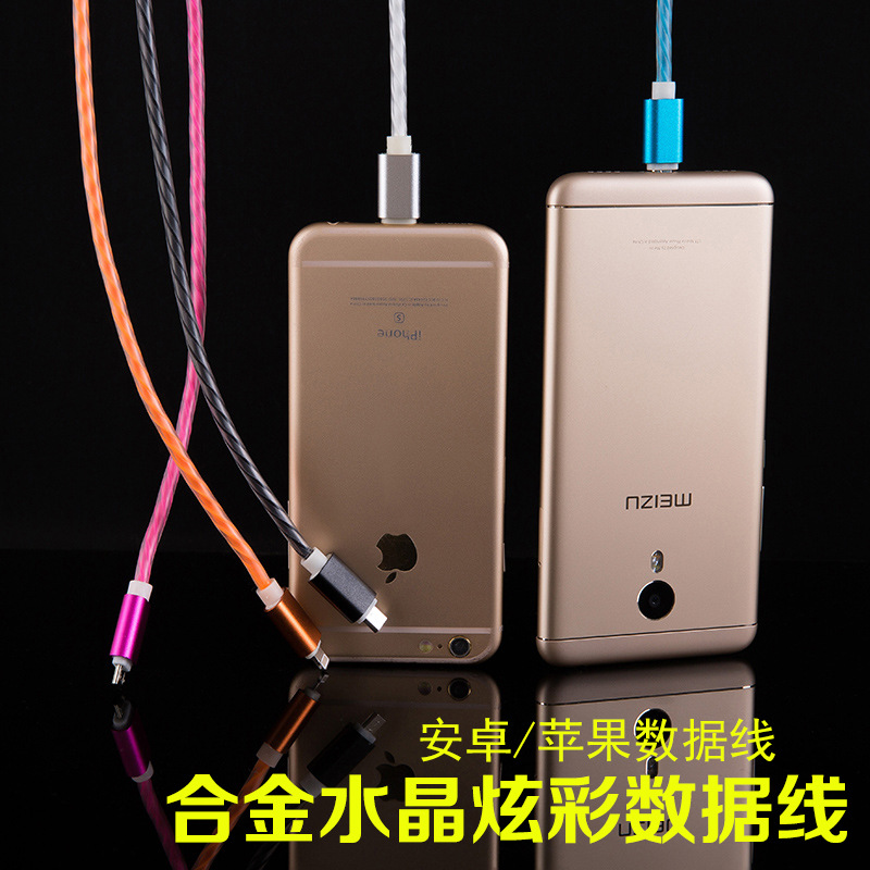 爆款新品 炫彩螺紋數據線 i5安卓iphone6手機快速充電線一件代發工廠,批發,進口,代購