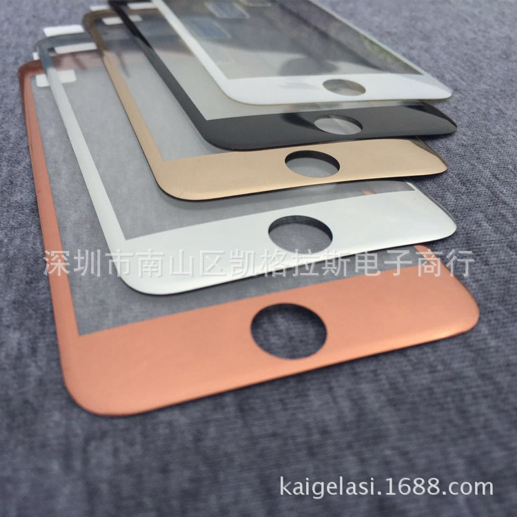 iphone6/7電鍍膜軟膜 彩色熱彎PET 3D曲麵全屏覆蓋電鍍保護膜批發工廠,批發,進口,代購