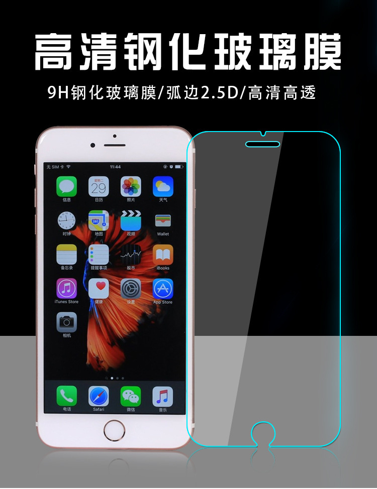 【蘋果系列】iphone6/6S鋼化玻璃膜iphone6plus手機貼膜廠傢批發批發・進口・工廠・代買・代購