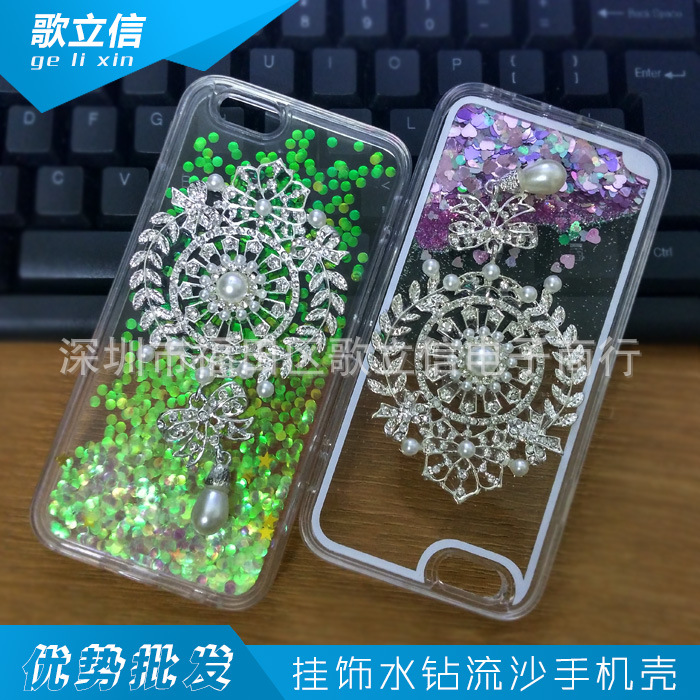 新款創意水鉆蘋果6S流沙手機殼全包Iphone6plus矽膠TPU軟殼保護套批發・進口・工廠・代買・代購