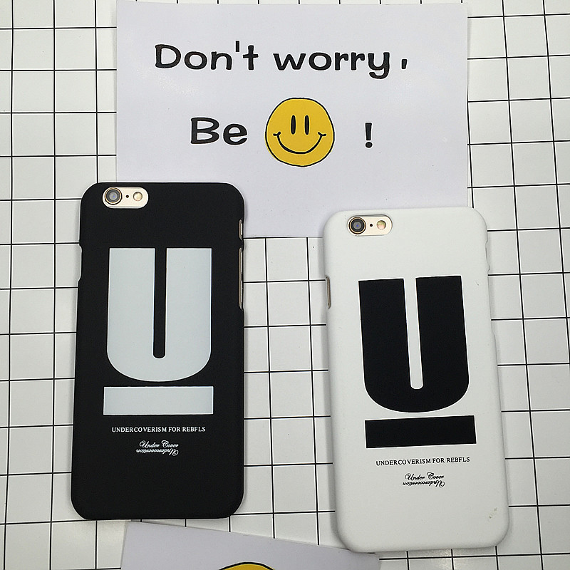 潮牌Undercover U字母iphone6 Plus手機殼蘋果5S保護套磨砂殼情侶批發・進口・工廠・代買・代購