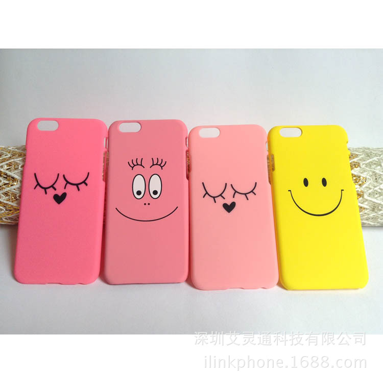 韓國爆款 蘋果6s 6plus超薄卡通可愛笑臉iphone6/6s手機殼批發・進口・工廠・代買・代購