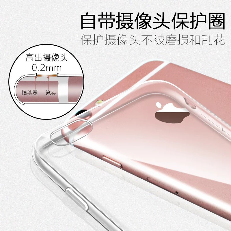 蘋果6SPLUS手機透明軟殼 IPHONE6/5.5寸保護超薄防摔佈丁清水外套工廠,批發,進口,代購