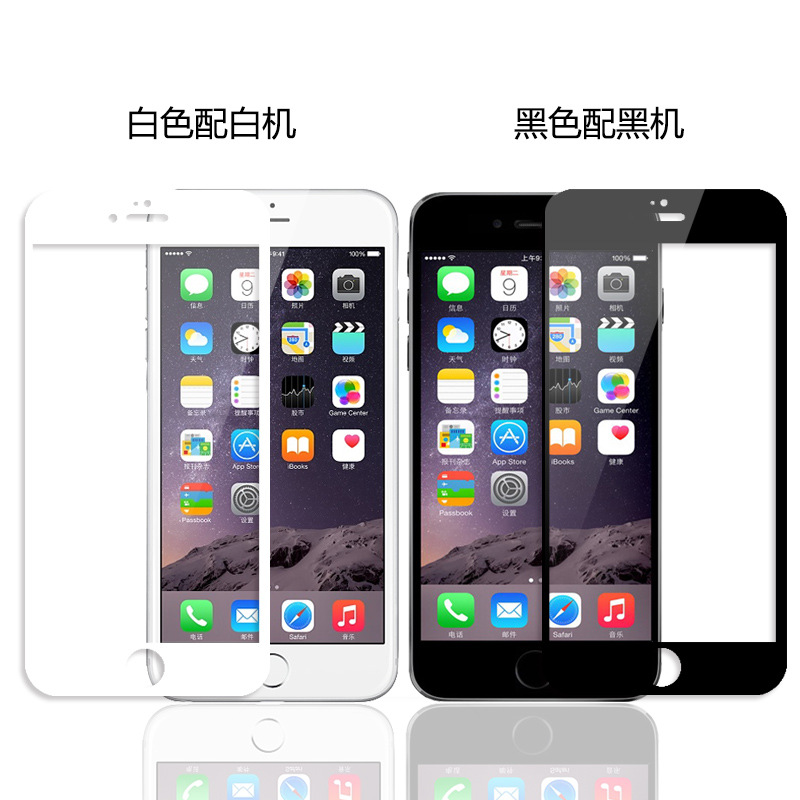 批發蘋果鋼化玻璃膜全貼iPhone6sp 6p手機保護膜高清全覆蓋可代發批發・進口・工廠・代買・代購
