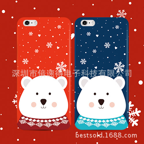 現貨新年限量版紅色胖熊蘋果6s手機殼 iPhone6plus/5s保護套軟殼批發・進口・工廠・代買・代購