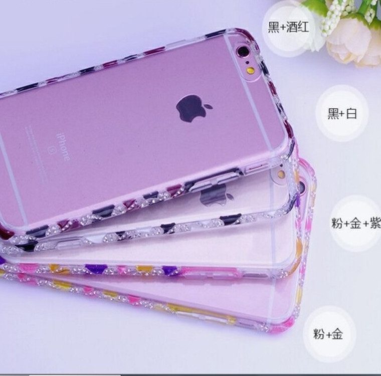 新款蘋果iphone6s plus手機殼 民族風滴膠烤瓷鑲鉆tpu手機保護套批發・進口・工廠・代買・代購