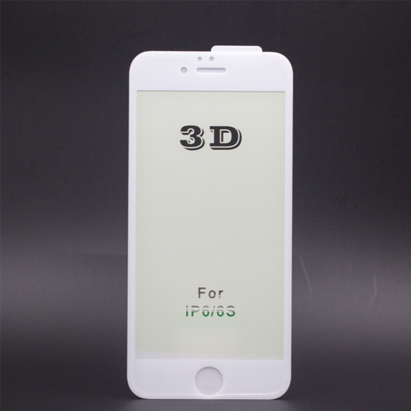 廠傢批發蘋果六3D曲麵鋼化膜IPhone6P保護膜全屏覆蓋玻璃手機貼膜批發・進口・工廠・代買・代購