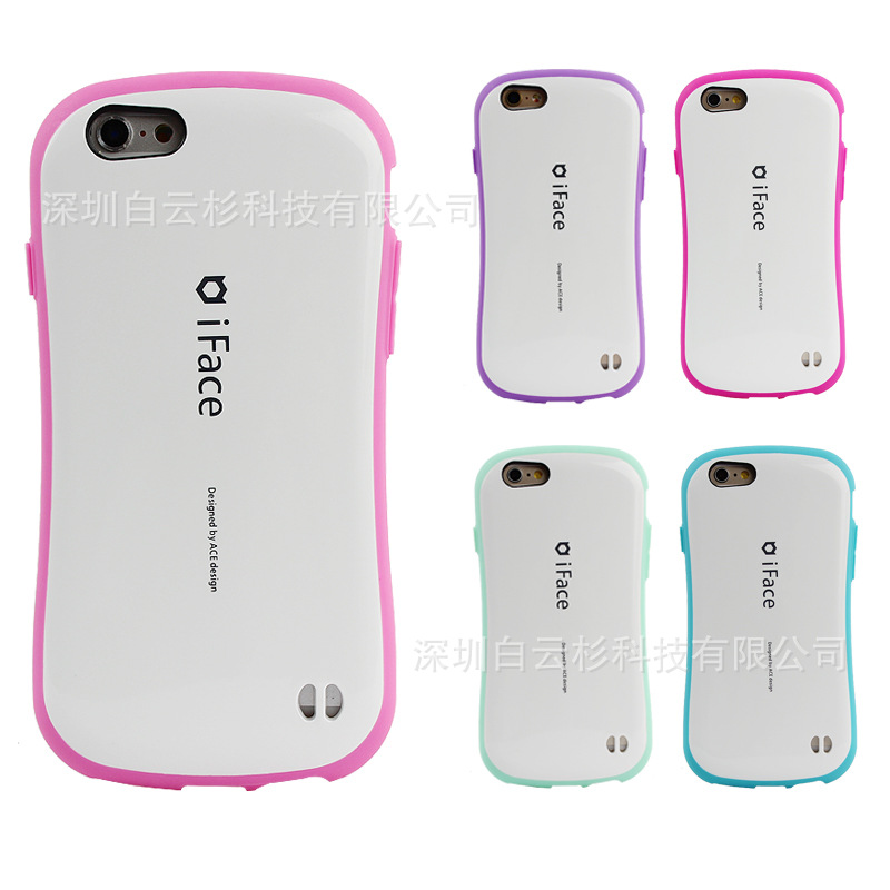 日韓iface款iphone6S手機保護殼 蘋果6Splus一代小蠻腰彩邊保護套工廠,批發,進口,代購