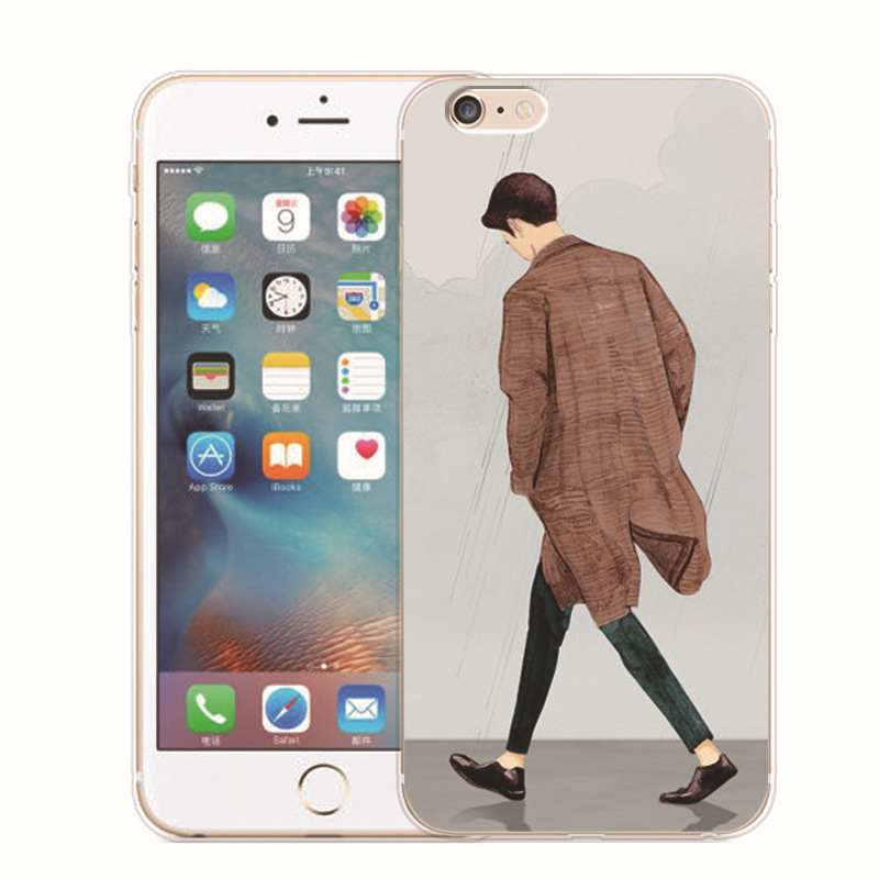 蘋果6彩繪浮雕手機殼手繪情侶iPhone6/7/plus tpu軟殼 防摔保護套工廠,批發,進口,代購