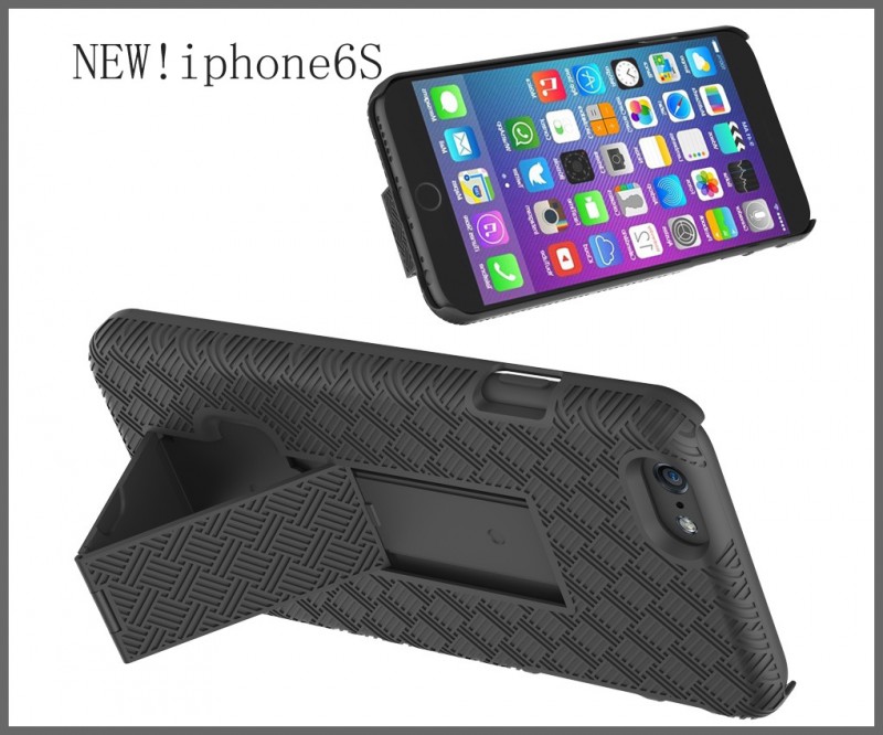 iphone6s手機殼一件代發 草席紋前後蓋總成手機套 6s支架殼工廠,批發,進口,代購