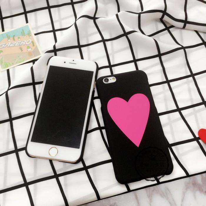 韓國心形大愛心iphone6 PLUS手機殼蘋果6S磨砂硬殼4.7潮女保護套工廠,批發,進口,代購