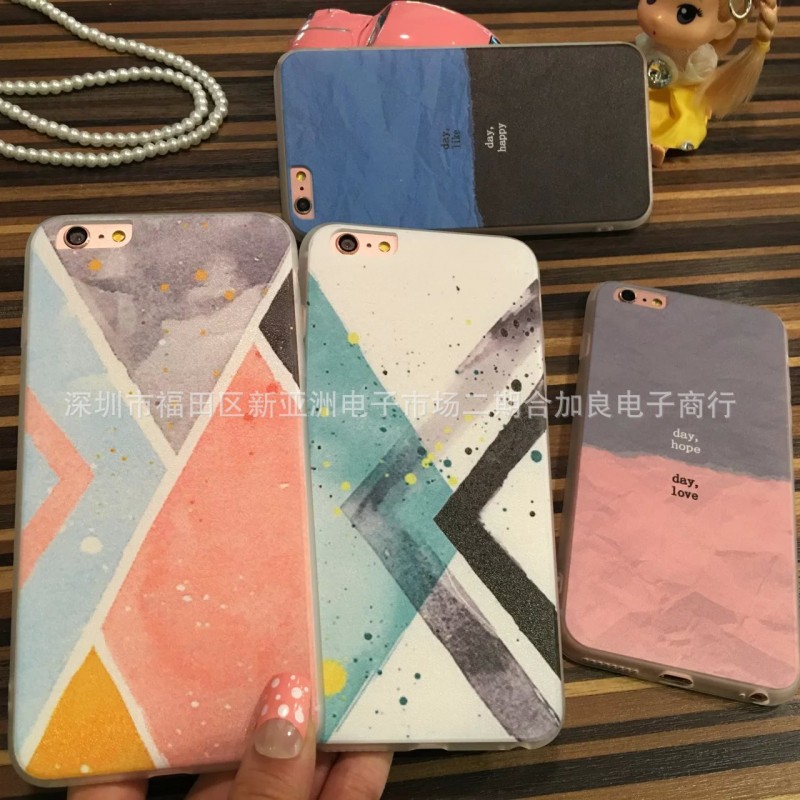 韓國day蘋果iPhone6s手機殼拼色6Plus掛繩保護套情侶5s外殼潮漸變工廠,批發,進口,代購