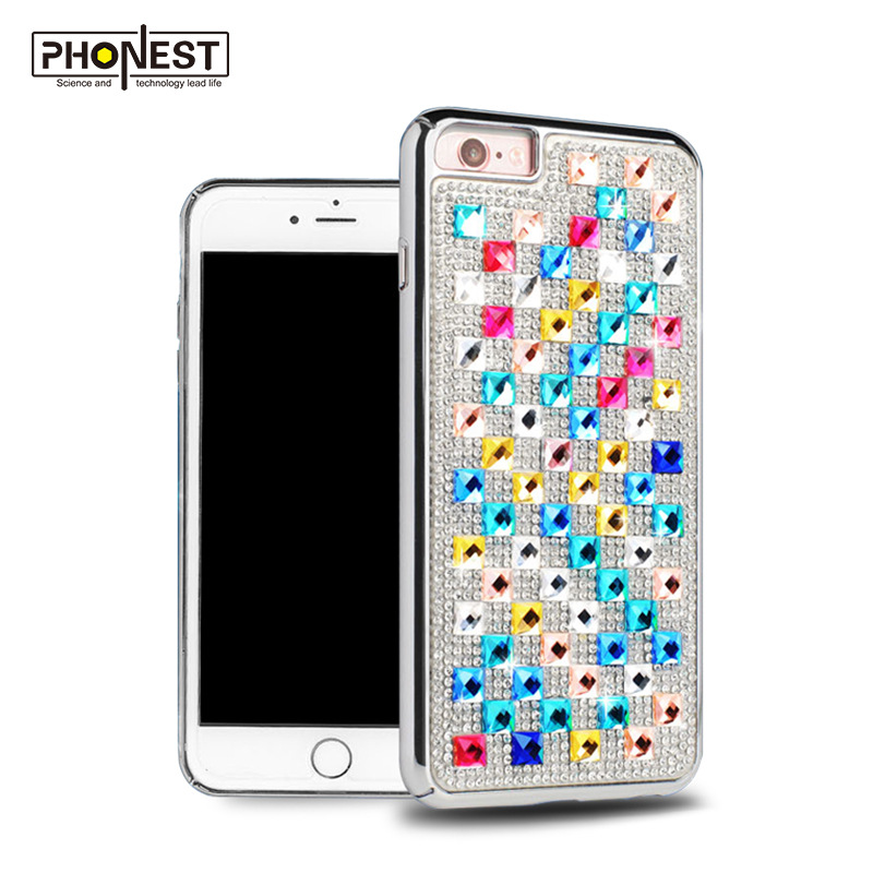 適用於iPhone6手機殼電鍍蘋果6s手機保護套鑲鉆手機殼新款奢華潮工廠,批發,進口,代購