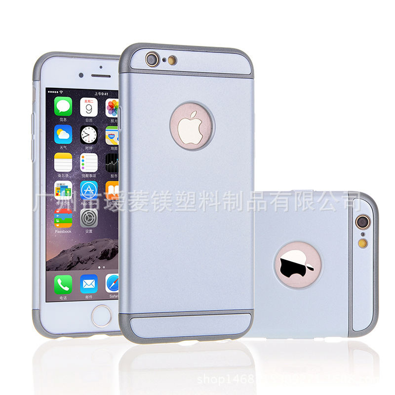 雅炫Iphone6s手機殼蘋果6三合一磨砂PC三節套360全包皮革保護套潮工廠,批發,進口,代購