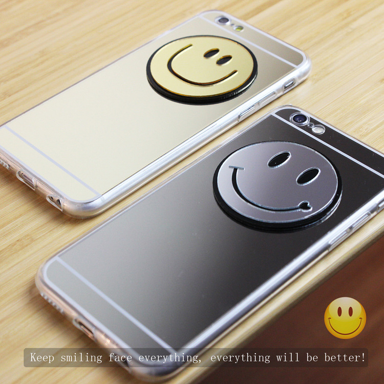 iphone7笑臉GD表情潮 iPhone6s笑臉鏡麵手機殼 蘋果6Plus保護套批發・進口・工廠・代買・代購
