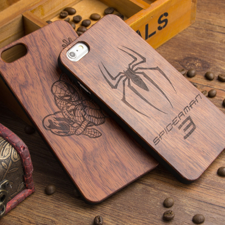 木質iphone 6s plus 雕刻圖案手機殼 實木定製i6 4.7 PC保護套工廠,批發,進口,代購