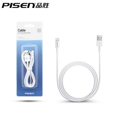 PISEN/品勝 手機數據線 適用於iphone5s/6蘋果6s 掛卡裝1M/1.5M工廠,批發,進口,代購